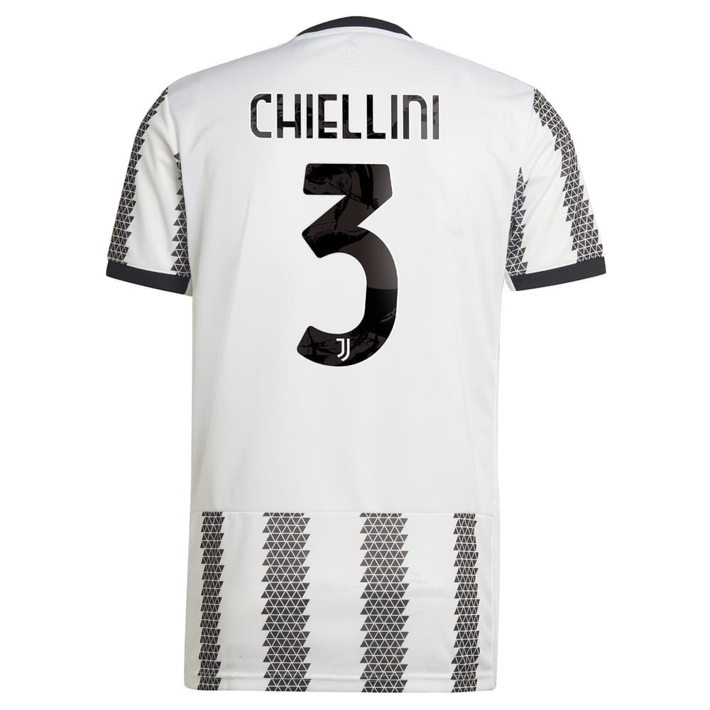 Chiellini 3 Juventus Men 2022/23 Home Soccer Jersey – White Chiellini 3 Juventus Men 2022/23 Home Soccer Jersey – White