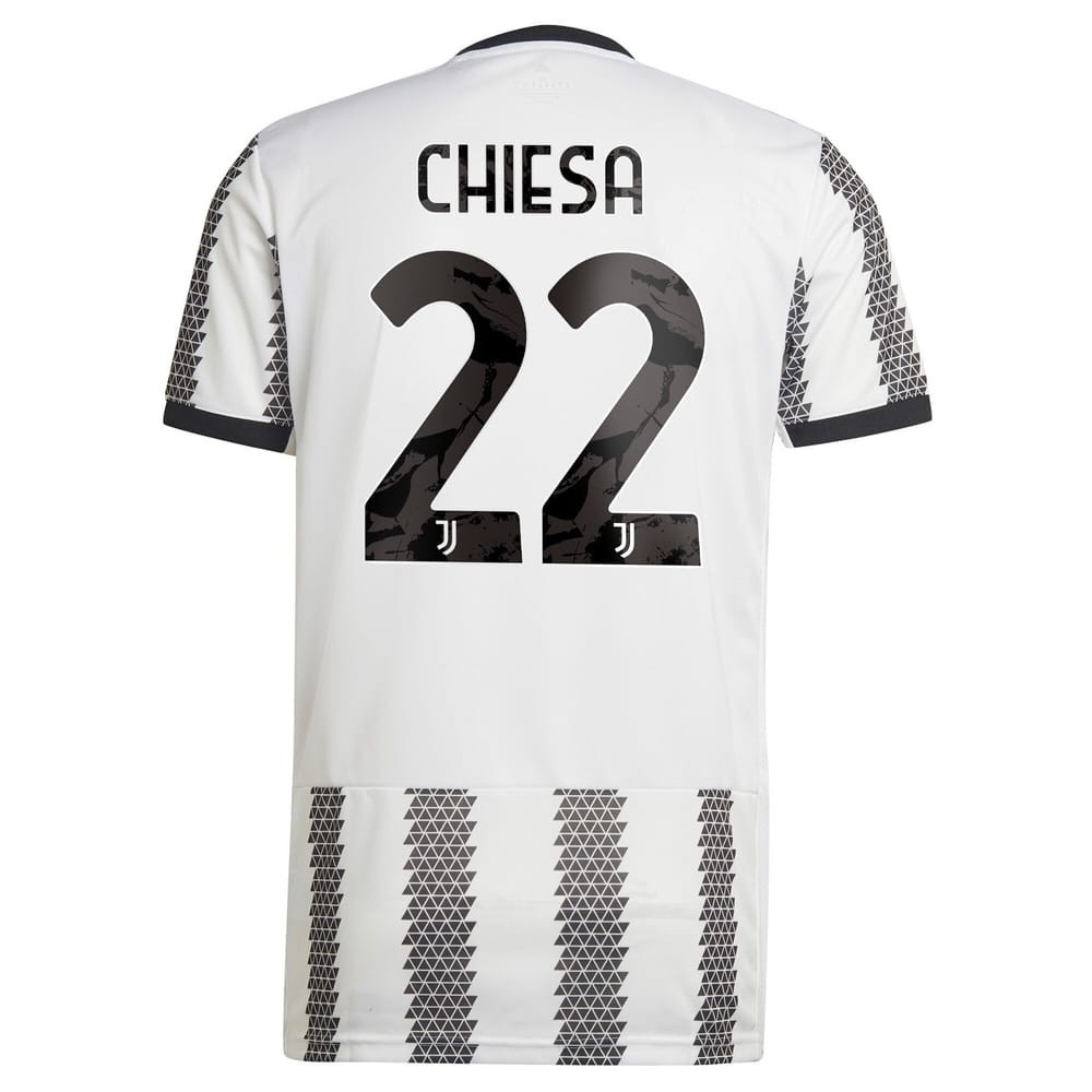Chiesa 22 Juventus Men 2022/23 Home Soccer Jersey – White Chiesa 22 Juventus Men 2022/23 Home Soccer Jersey – White