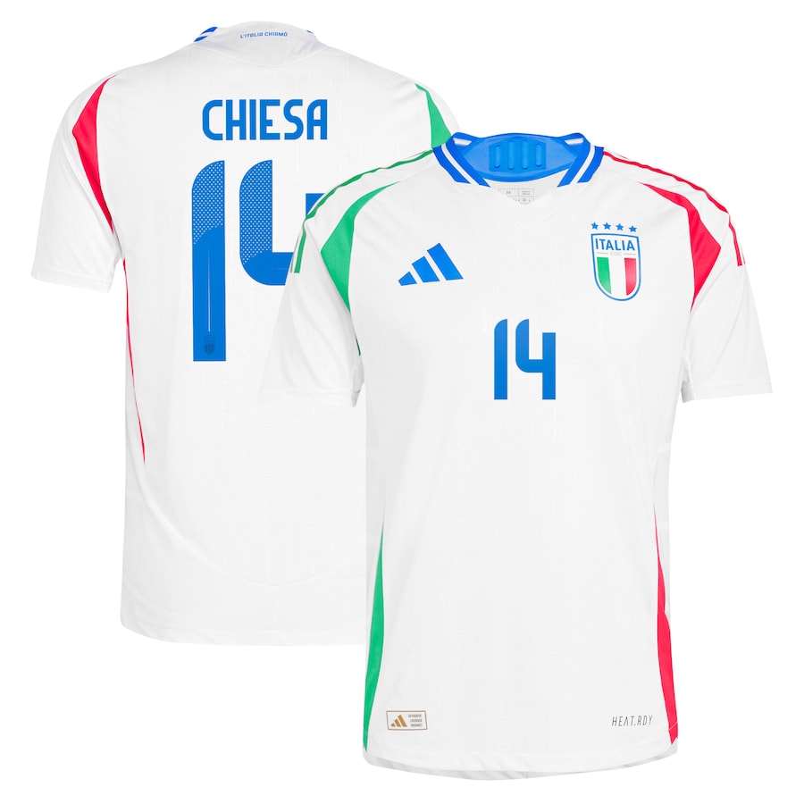 Chiesa Men's Italy 2024 Stadium Away Soccer Jersey