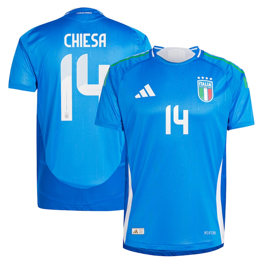 Chiesa Men's Italy 2024 Stadium Home Soccer Jersey