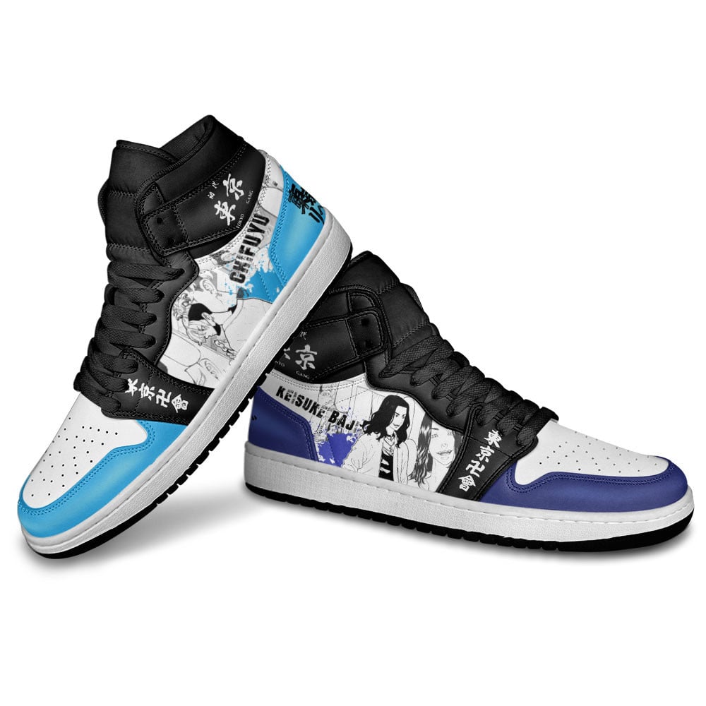 Chifuyu and Keisuke JD1s Sneakers Tokyo Revengers Manga Anime Shoes, Air Jordan Hightop