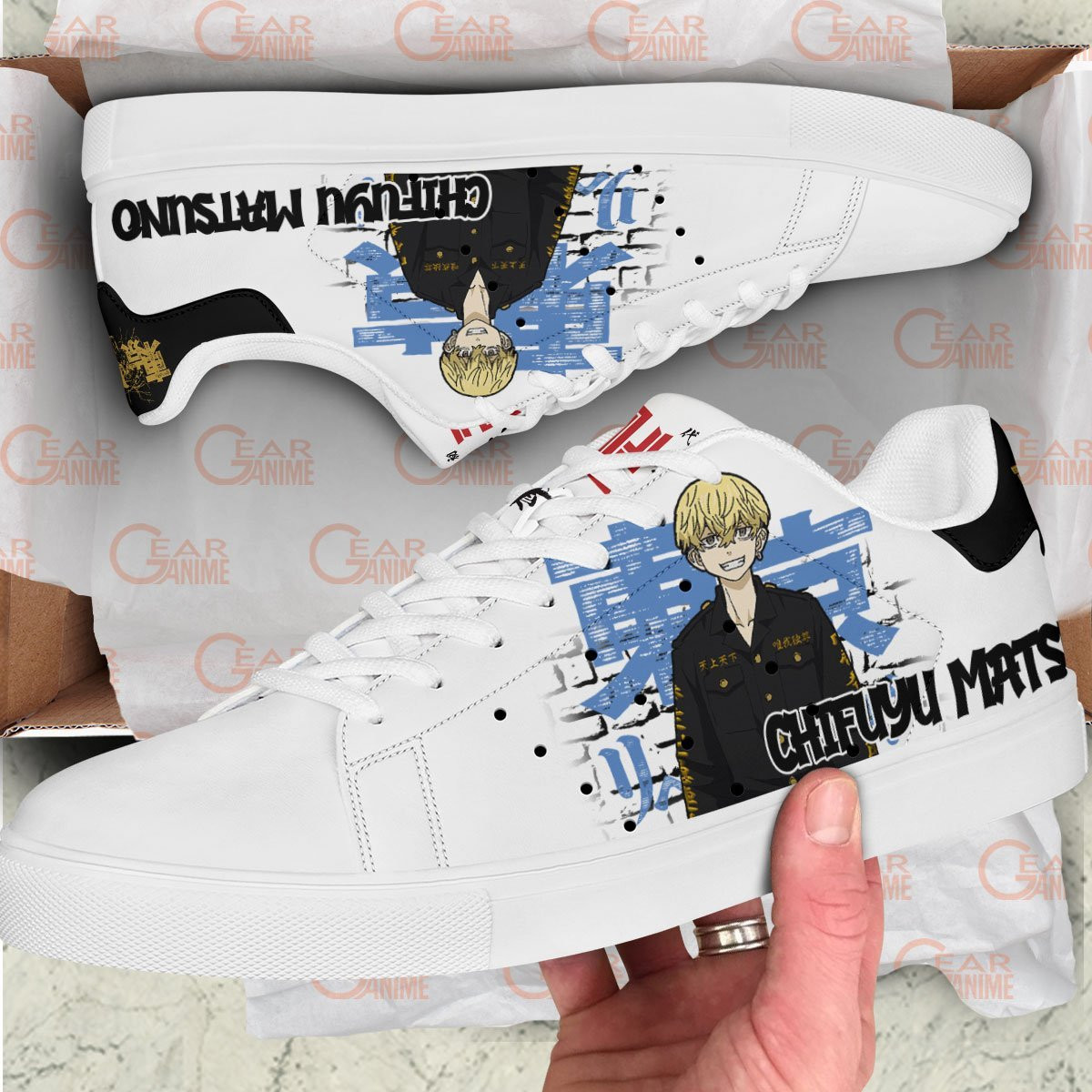 Chifuyu Matsuno Skate Sneakers Custom Anime Tokyo Revengers Shoes