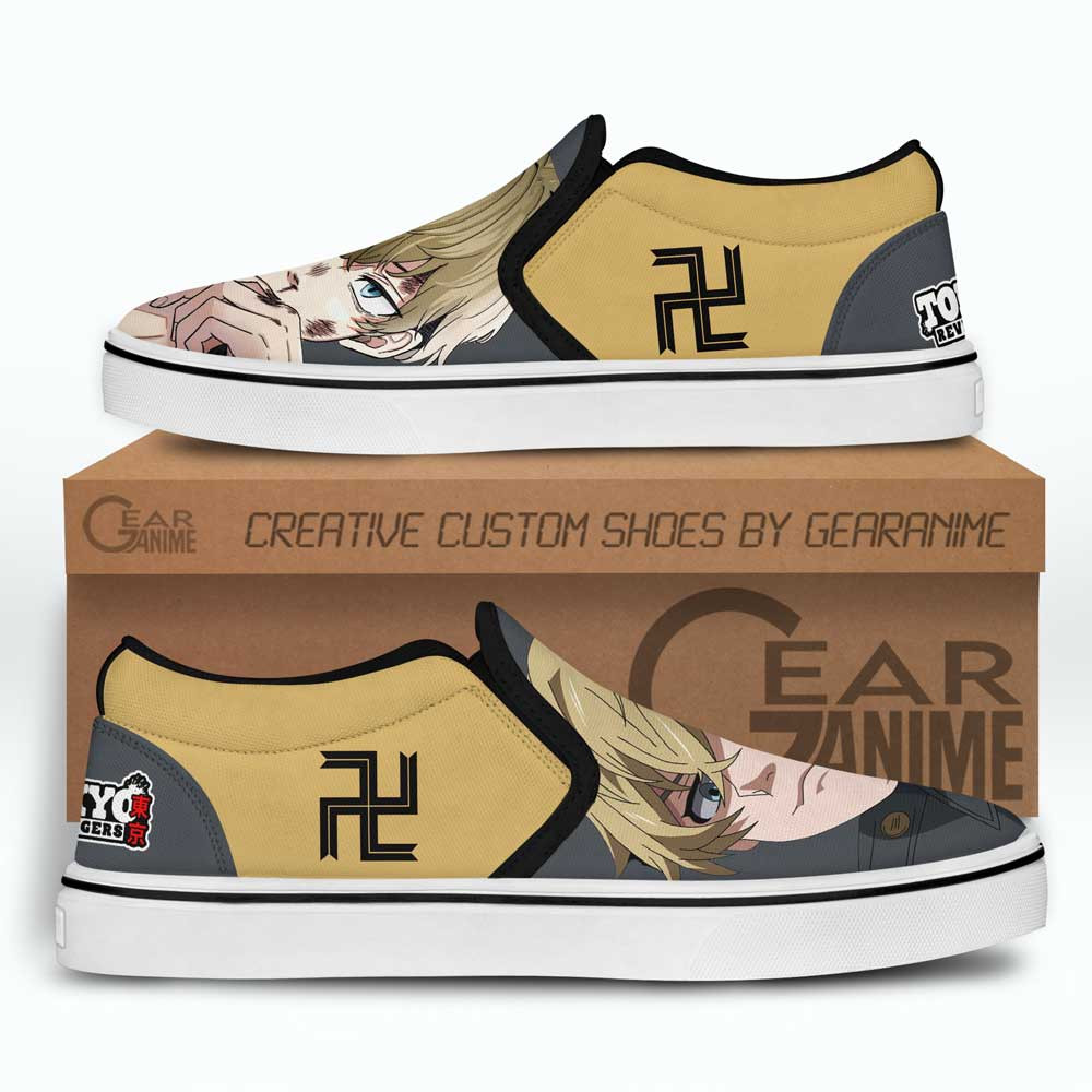Chifuyu Matsuno Slip-On Shoes Canvas Custom Anime Tokyo Revengers Shoes