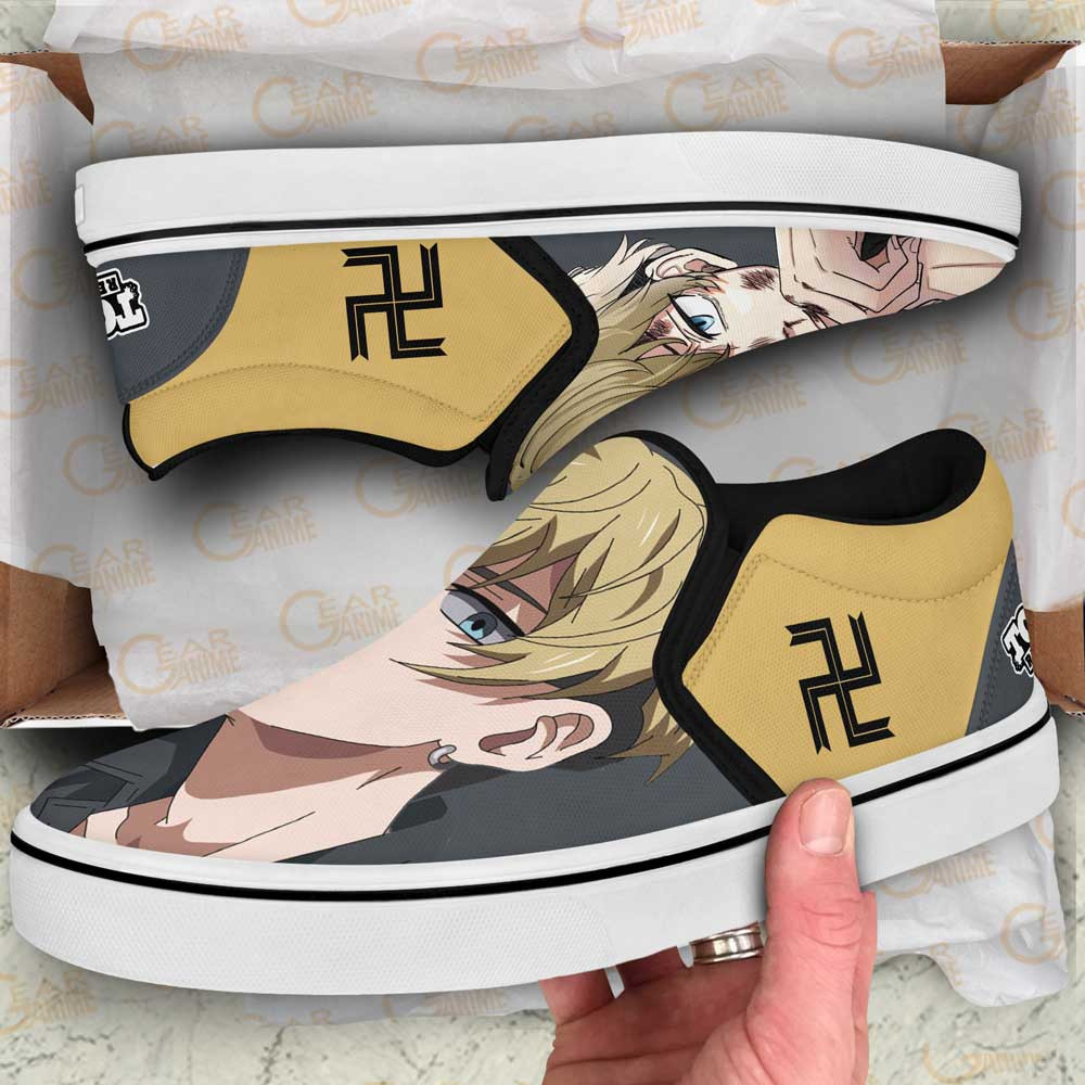Chifuyu Matsuno Slip-On Shoes Canvas Custom Anime Tokyo Revengers Shoes