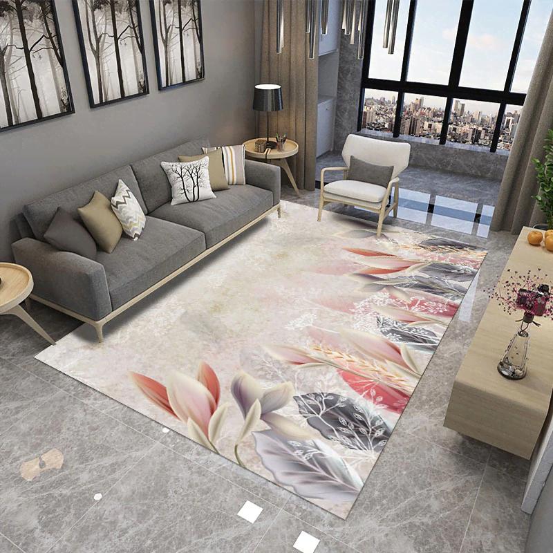 Chinese Style Art Flower Limited Edition Rectangle Rug