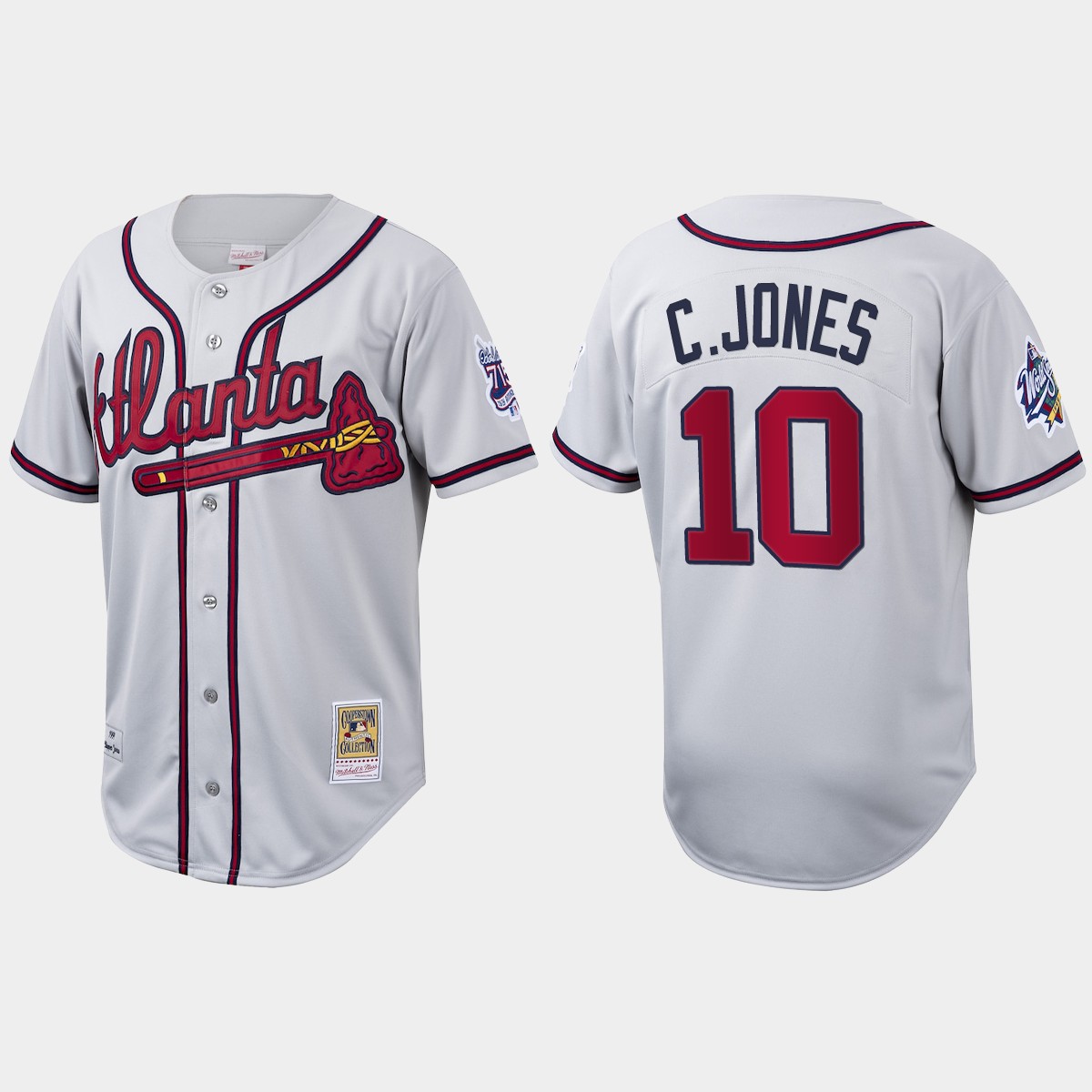 Chipper Jones Atlanta Braves Cooperstown Collection Jersey - White