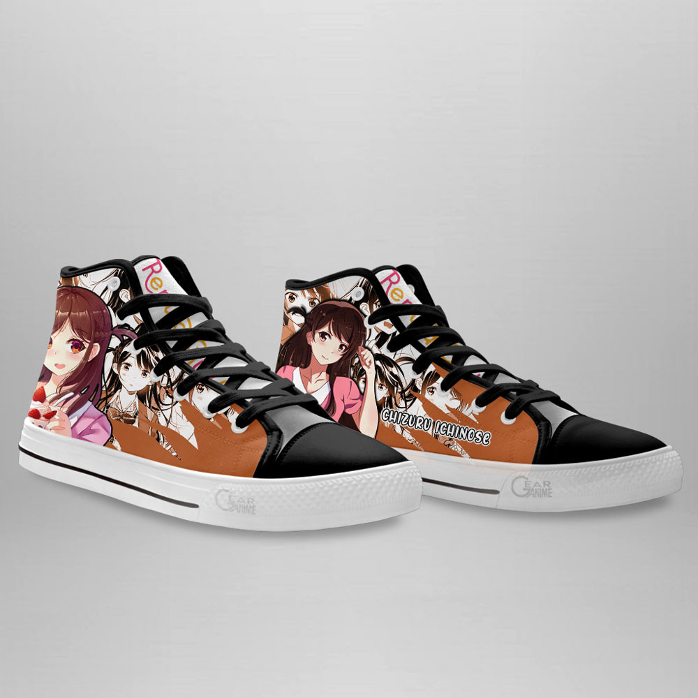 Chizuru Ichinose High Top Shoes Custom Rent A Girlfriend Anime Sneakers
