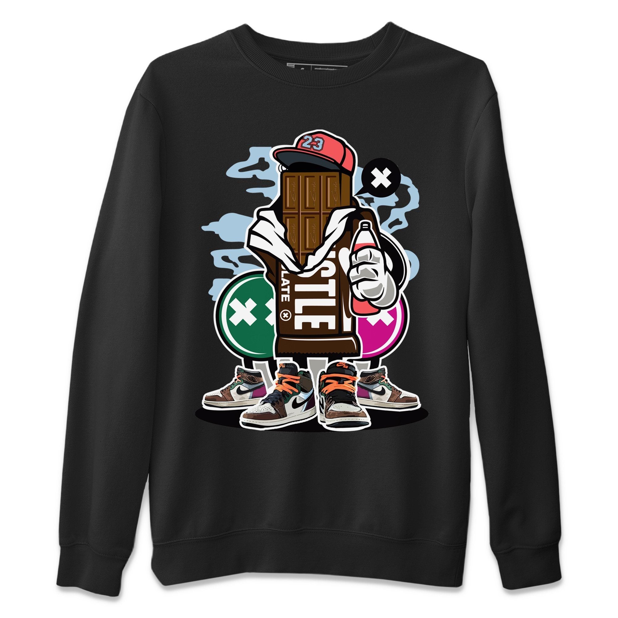 Chocolate Squad Unisex Sweater – Air Jordan 1 Hand Crafted, Sneakers Matching Sweater