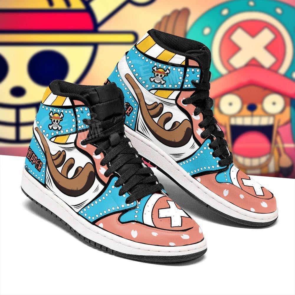 Chopper Horn JD1s Sneakers Anime One Piece Shoes, Air Jordan Hightop