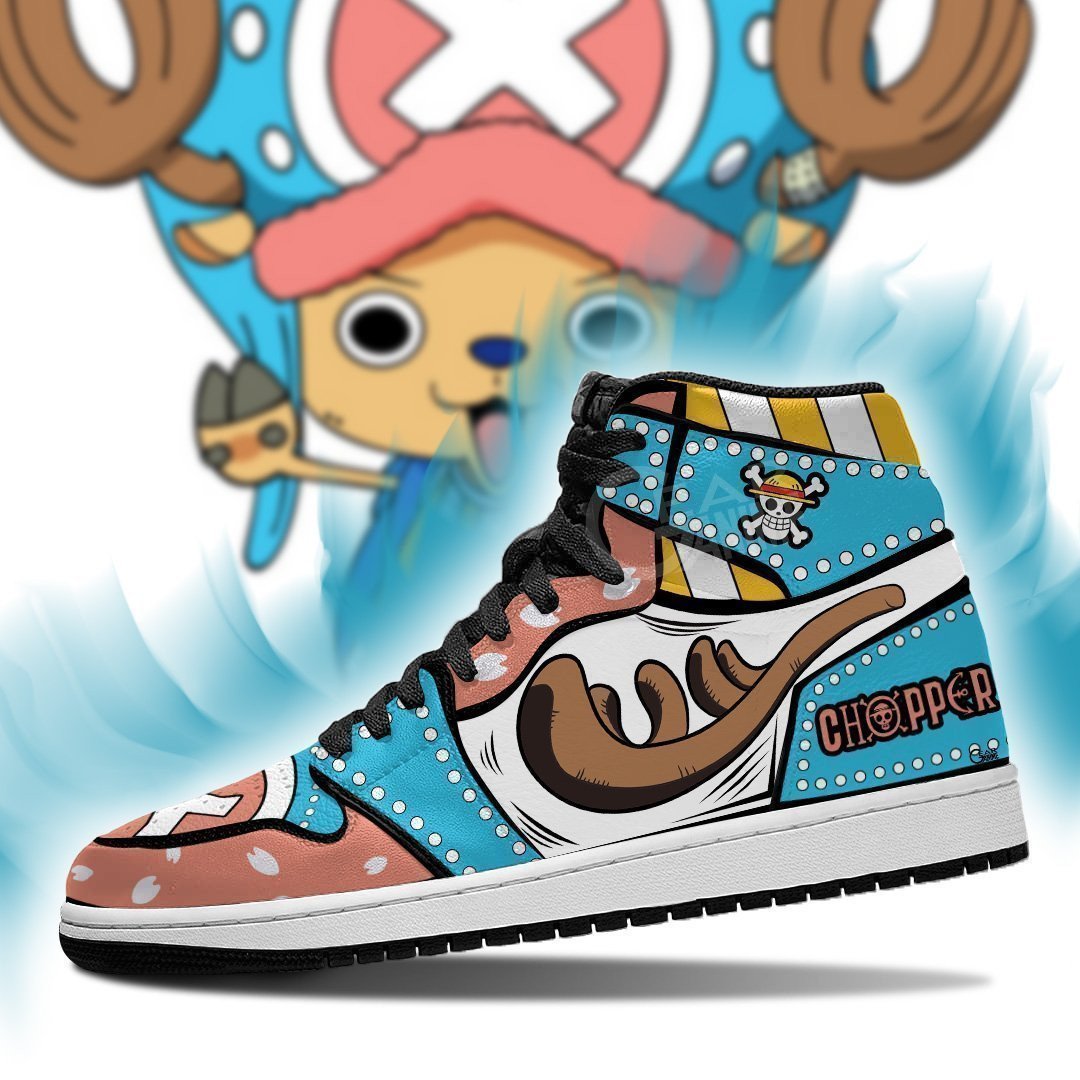 Chopper Horn JD1s Sneakers Anime One Piece Shoes, Air Jordan Hightop