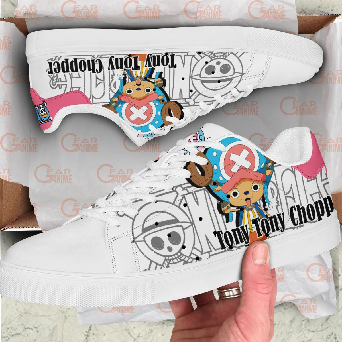 Chopper Skate Sneakers Custom Anime One Piece Shoes