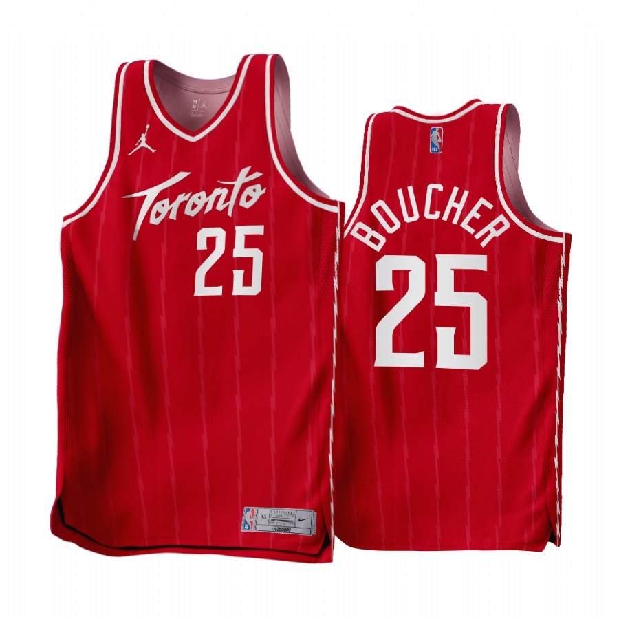 Chris Boucher 2022-23 Toronto Raptors Red #25 Earned Edition Jersey