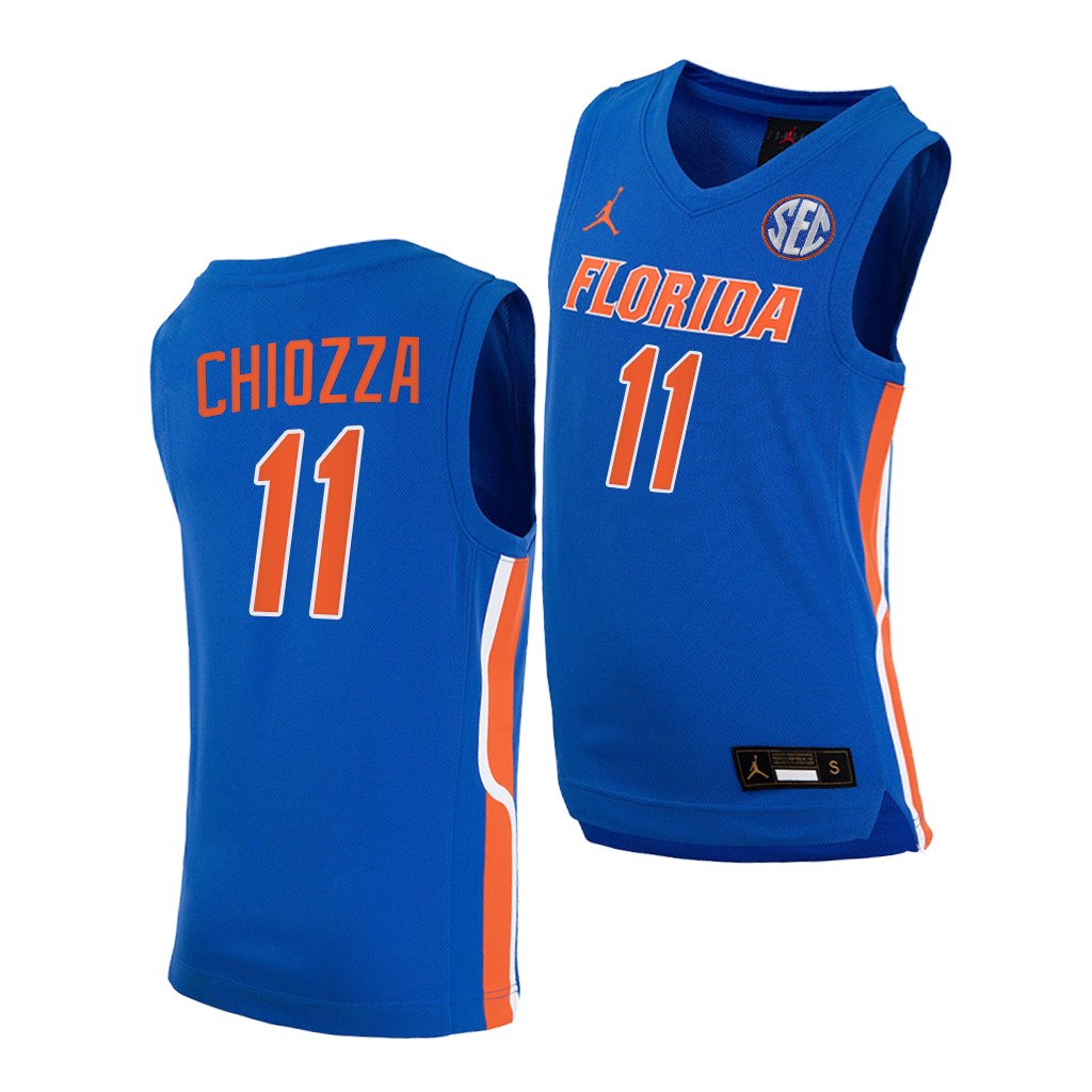 Chris Chiozza #11 Florida Gators College NBA Alumni Royal Jersey