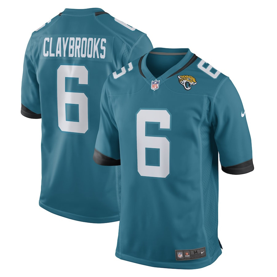 Chris Claybrooks Jacksonville Jaguars Stitched Jersey – Teal