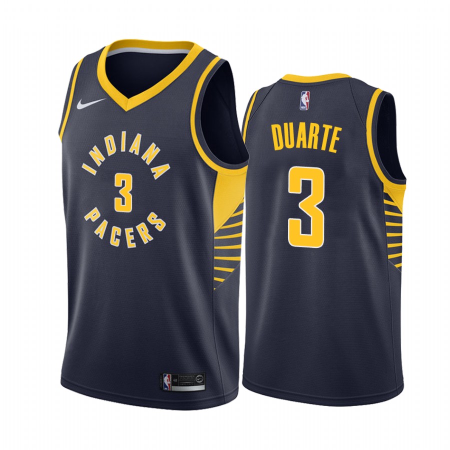 Chris Duarte 2021 NBA Draft Indiana Pacers Icon Edition Jersey Navy