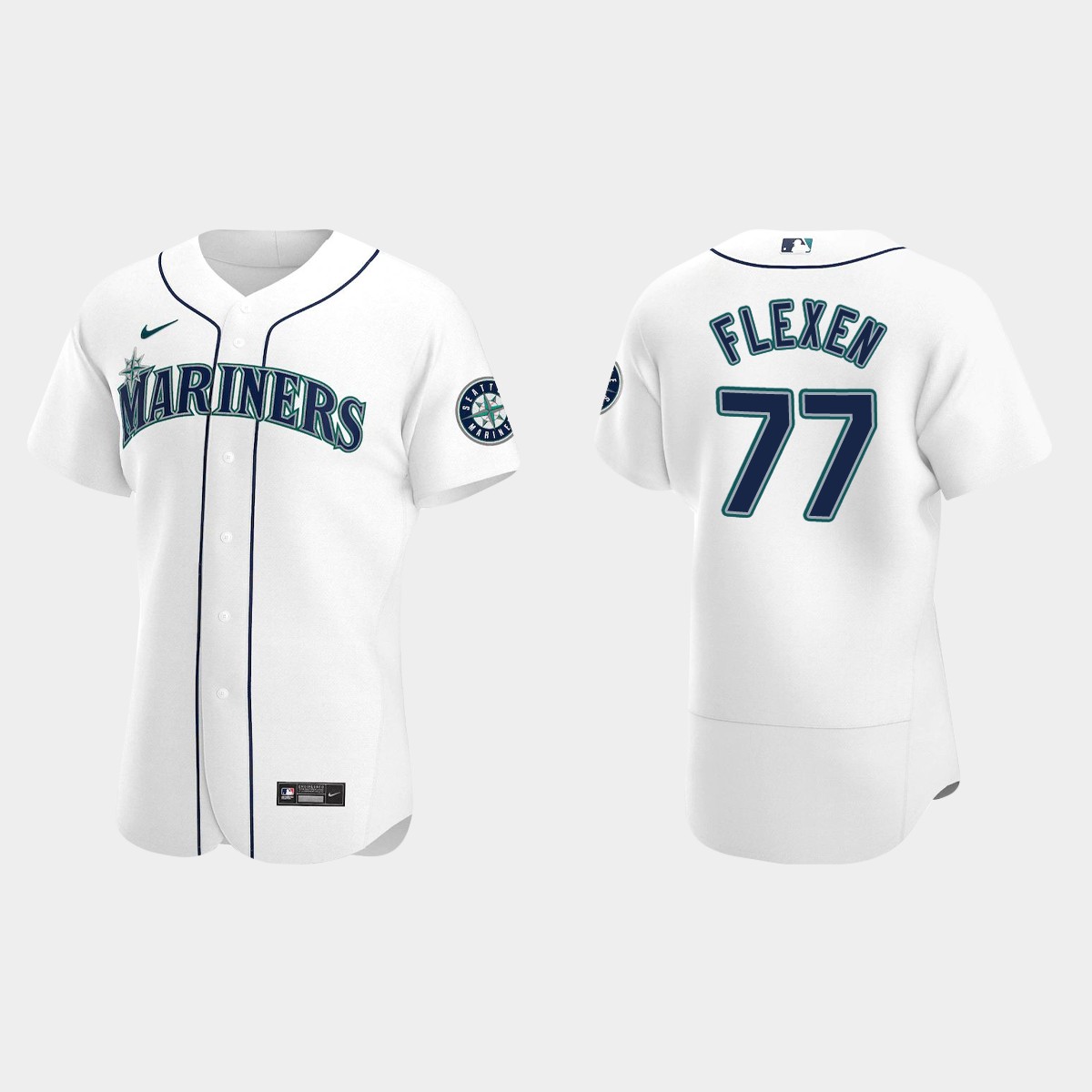 Chris Flexen Seattle Mariners Home Jersey – White