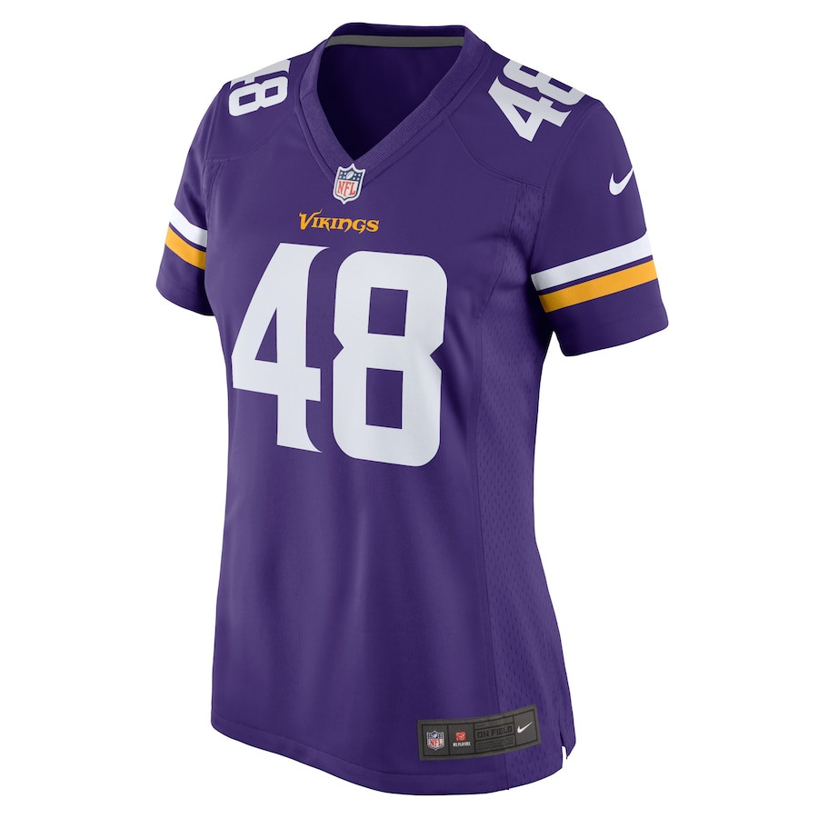 Chris Garrett Minnesota Vikings Women’s Home Game Player Stitched Jersey – Purple