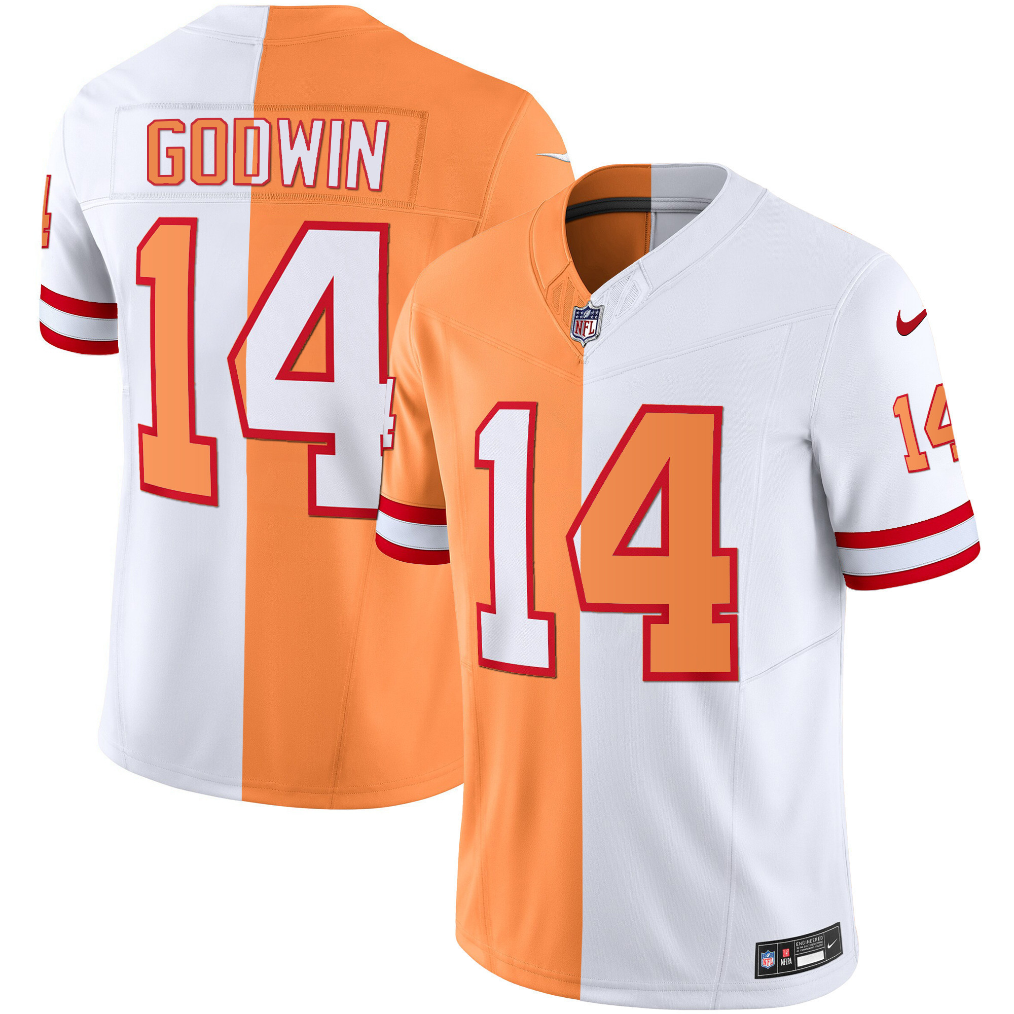 Chris Godwin Men's Tampa Bay Buccaneers Throwback & Gold Limited Split Jersey - All Stitched 