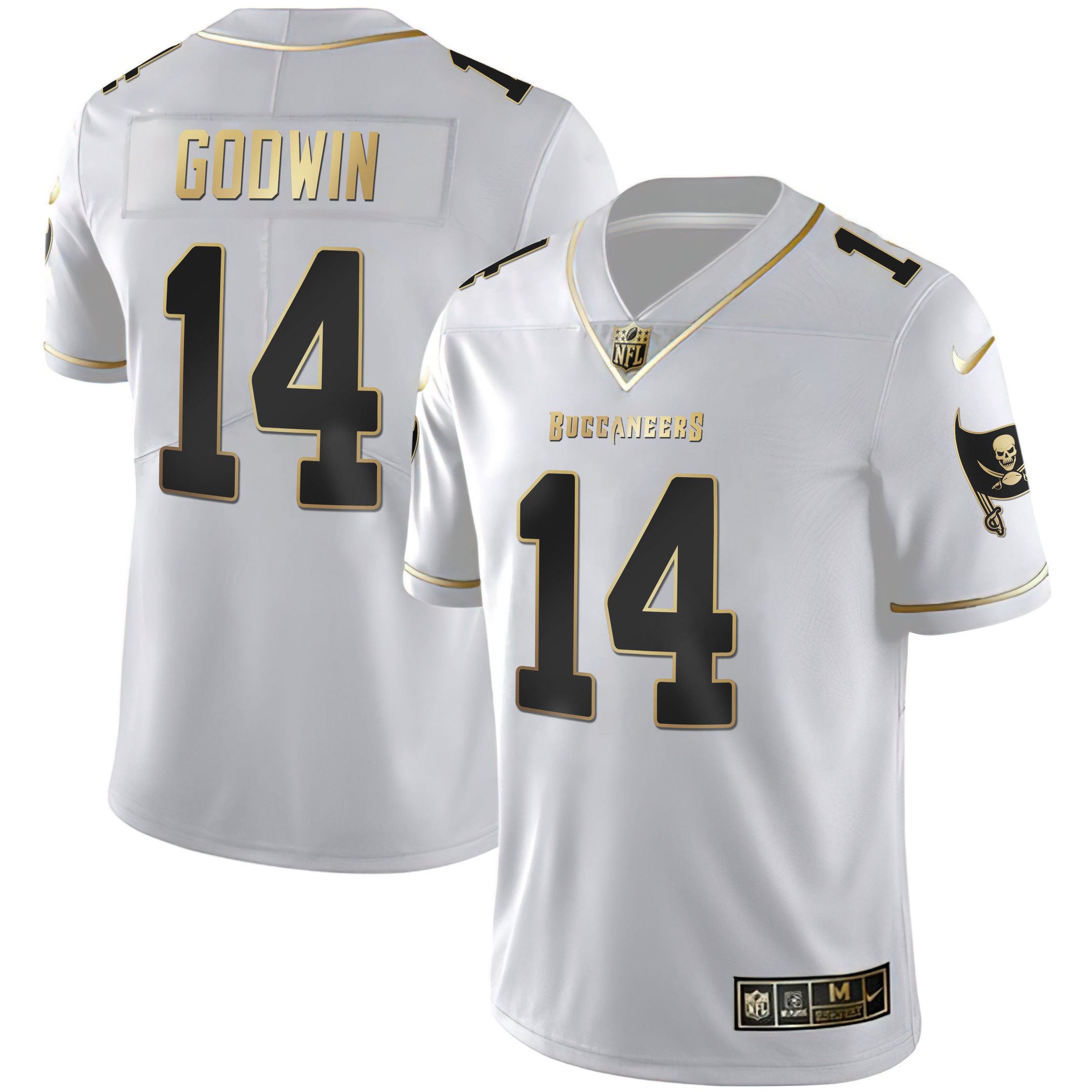 Chris Godwin Women's Tampa Bay Buccaneers White Gold & Black Gold White Gold Jersey - All Stitched 