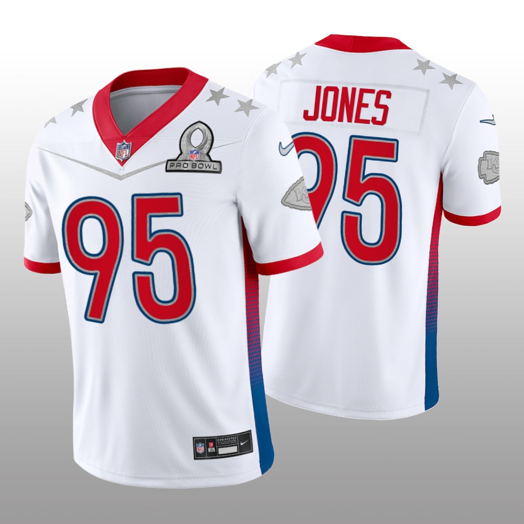 Chris Jones White Game Jersey 2022 AFC Pro Bowl - Men's