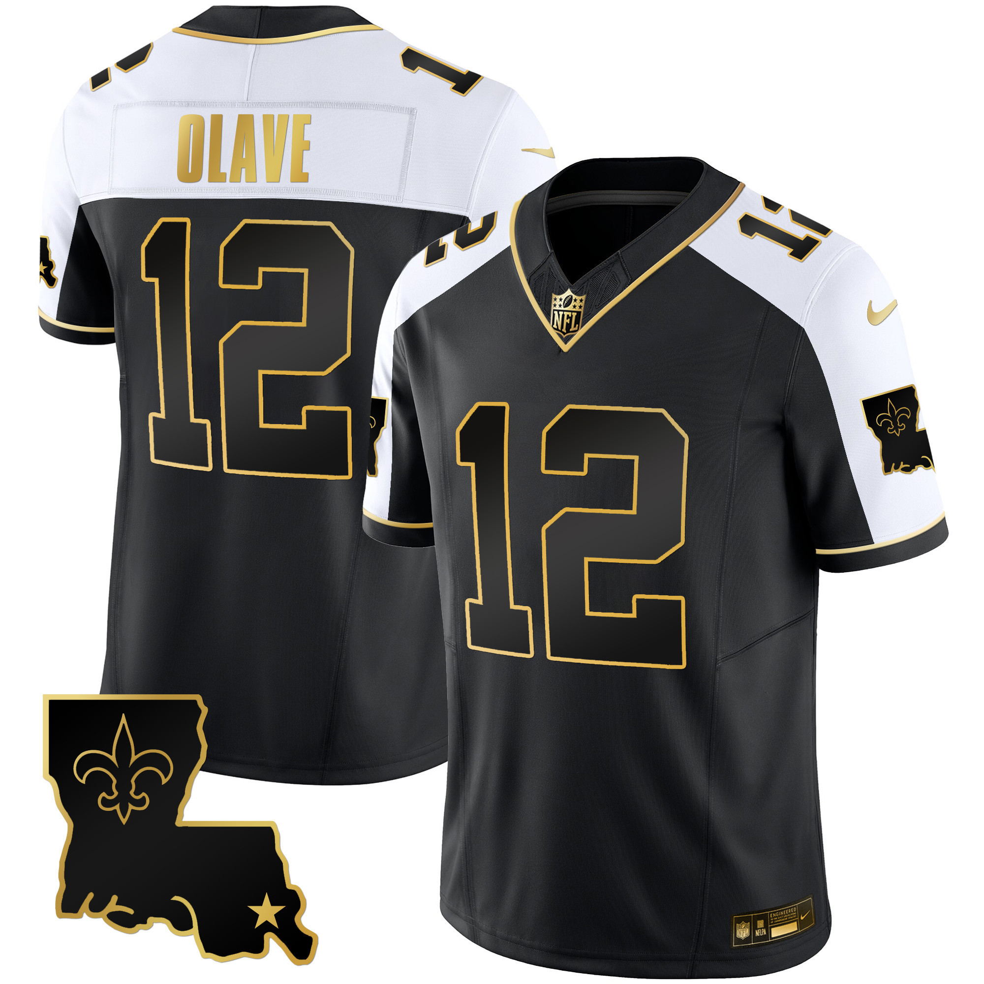 Chris Olave Men's New Orleans Saints 1987 Legacy Gold Vapor Alternate Jersey - All Stitched 