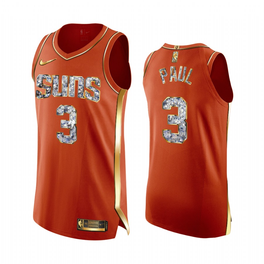 Chris Paul Orange #3 Phoenix Suns 2022 NBA Playoffs Jersey Diamond Edition