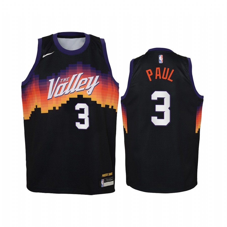 Chris Paul Phoenix Suns 2020-21 City Edition youth Jersey - Black
