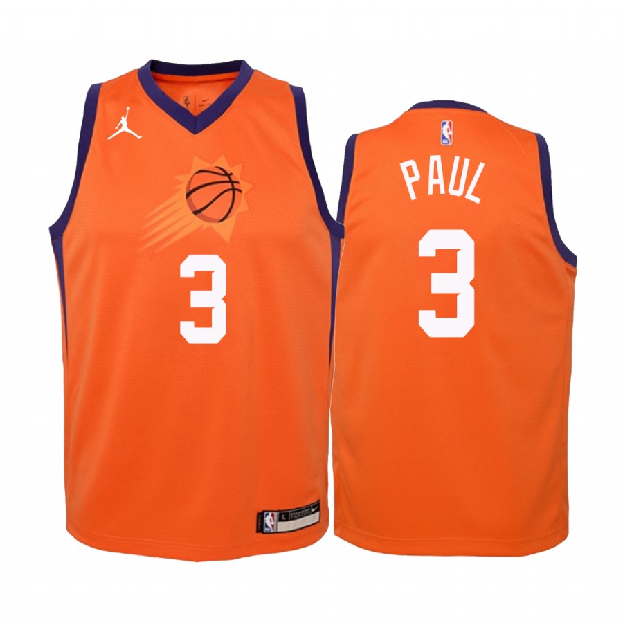 Chris Paul Phoenix Suns Youth Orange Statement Jersey 2020 Trade
