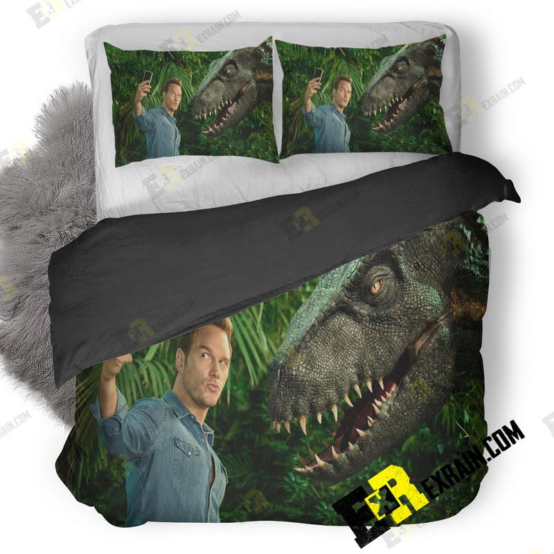 Chris Pratt In Jurassic World Fallen Kingdom Entertainment Weekly Kw 3D Customized Duvet Cover Bedding Set