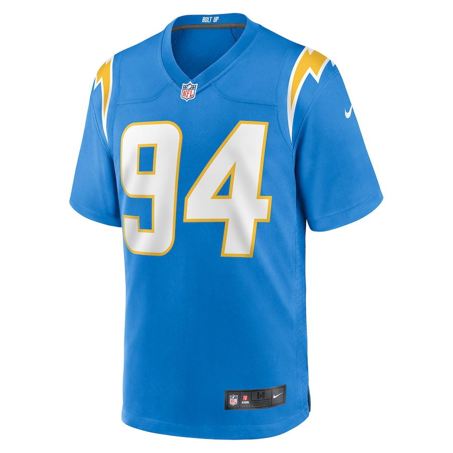 Chris Rumph II 94 Los Angeles Chargers Game Stitched Jersey – Powder Blue