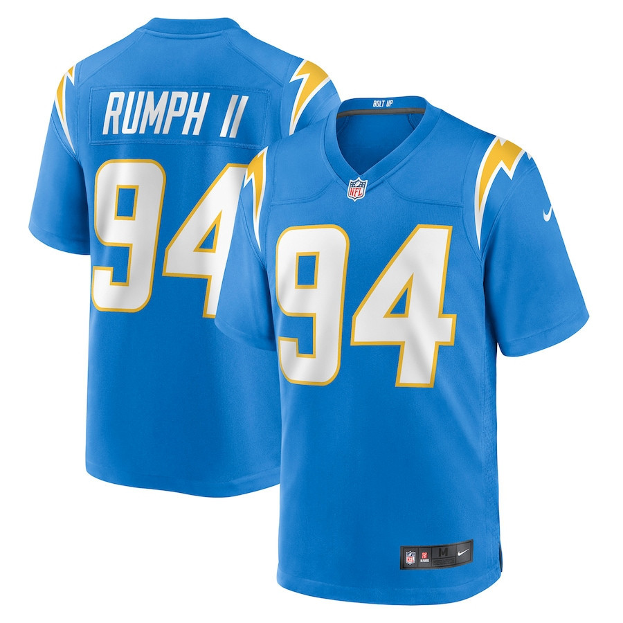 Chris Rumph II 94 Los Angeles Chargers Game Stitched Jersey – Powder Blue