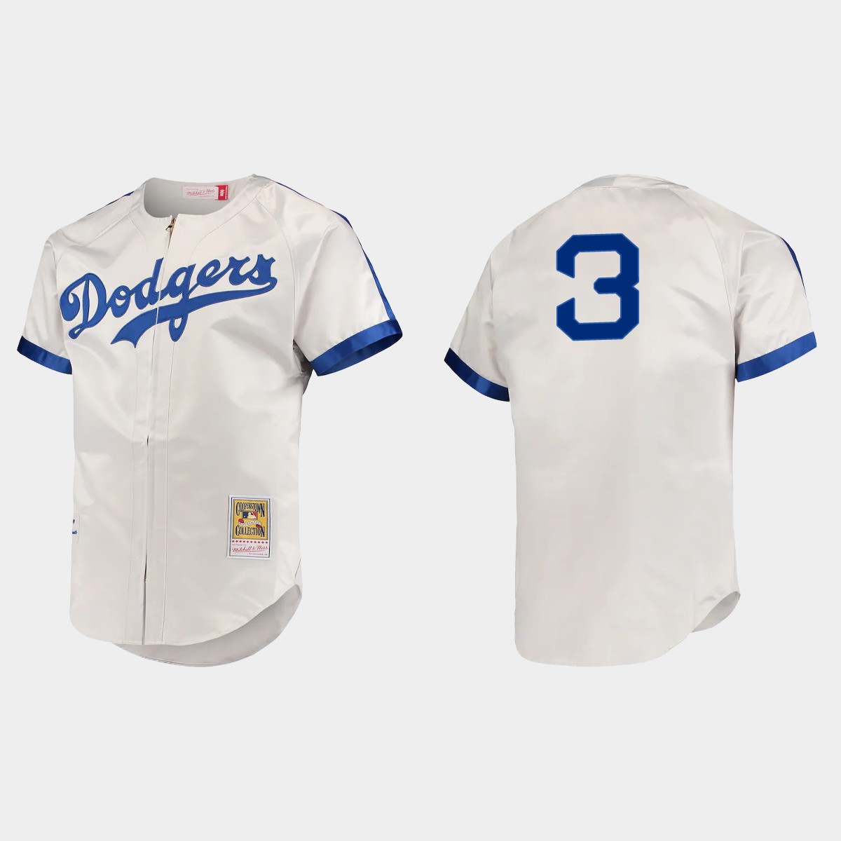Chris Taylor Brooklyn Dodgers Cooperstown Jersey - Gray