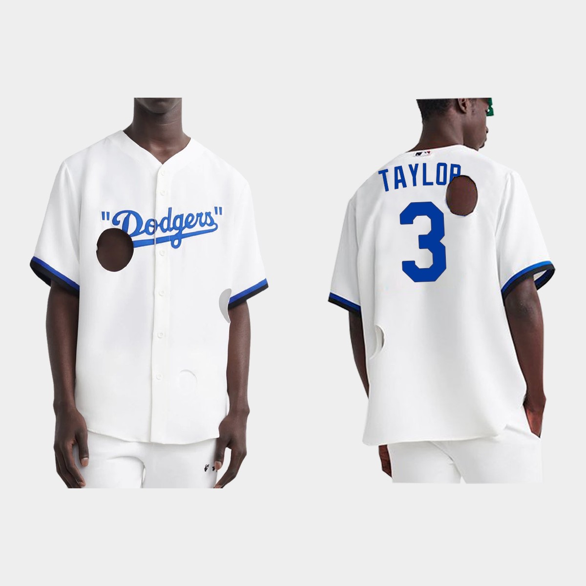 Chris Taylor Los Angeles Dodgers Meteor Holes Jersey - White