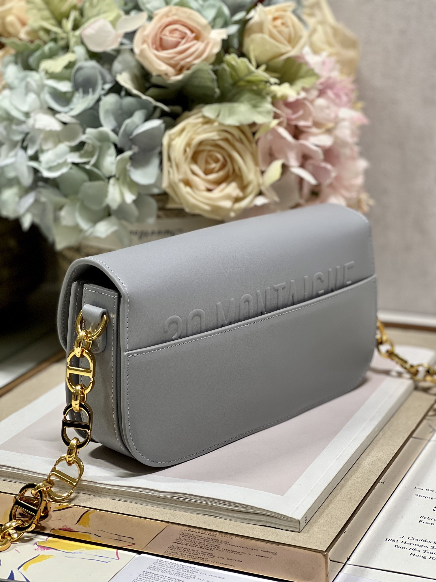 Christian Dior 30 Montaigne Avenue Bag Black/White/Blue/Beige/Light Pink For Women 9 in/ 22.5cmUMOA_