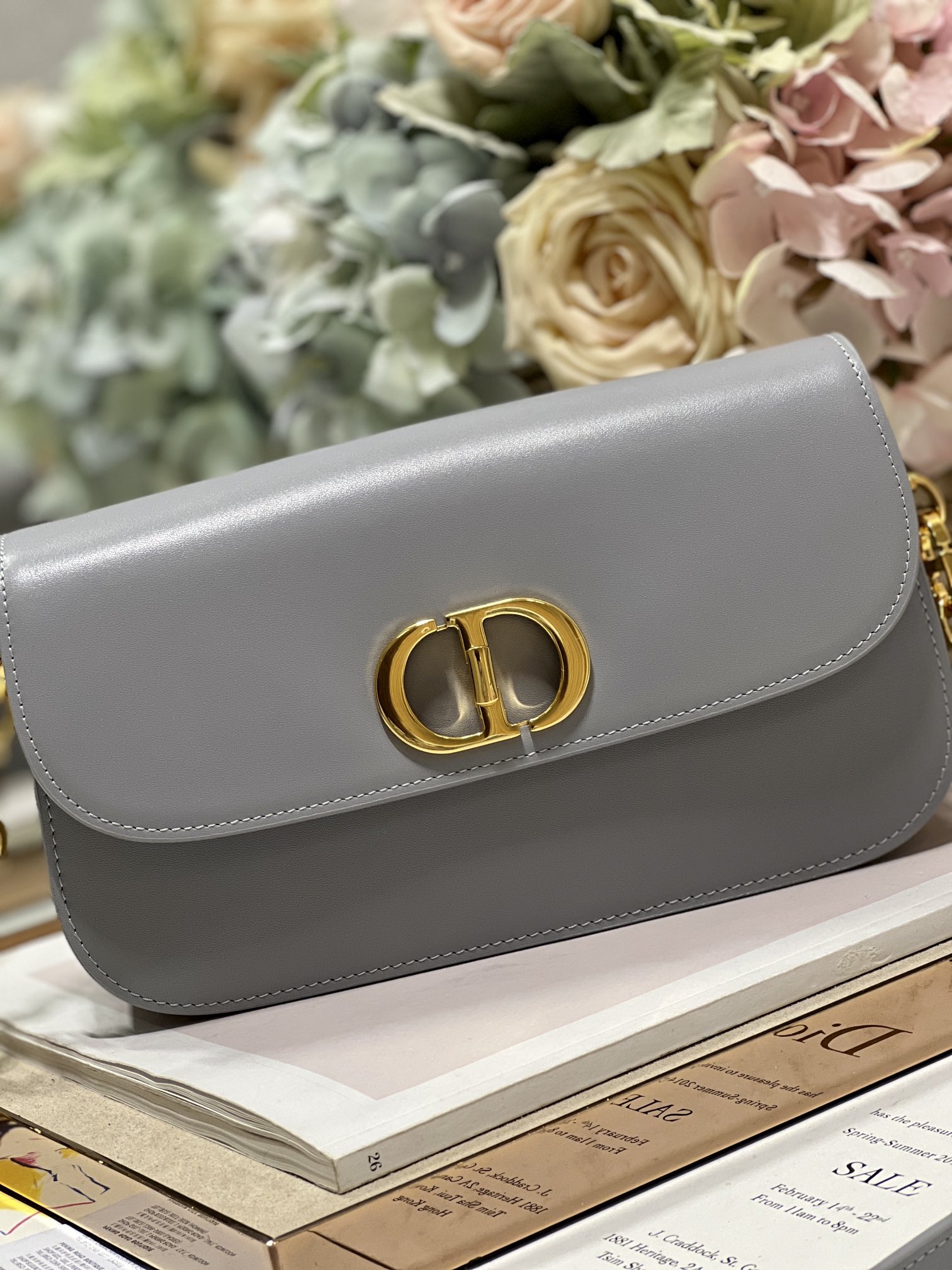 Christian Dior 30 Montaigne Avenue Bag Black/White/Blue/Beige/Light Pink For Women 9 in/ 22.5cmUMOA_