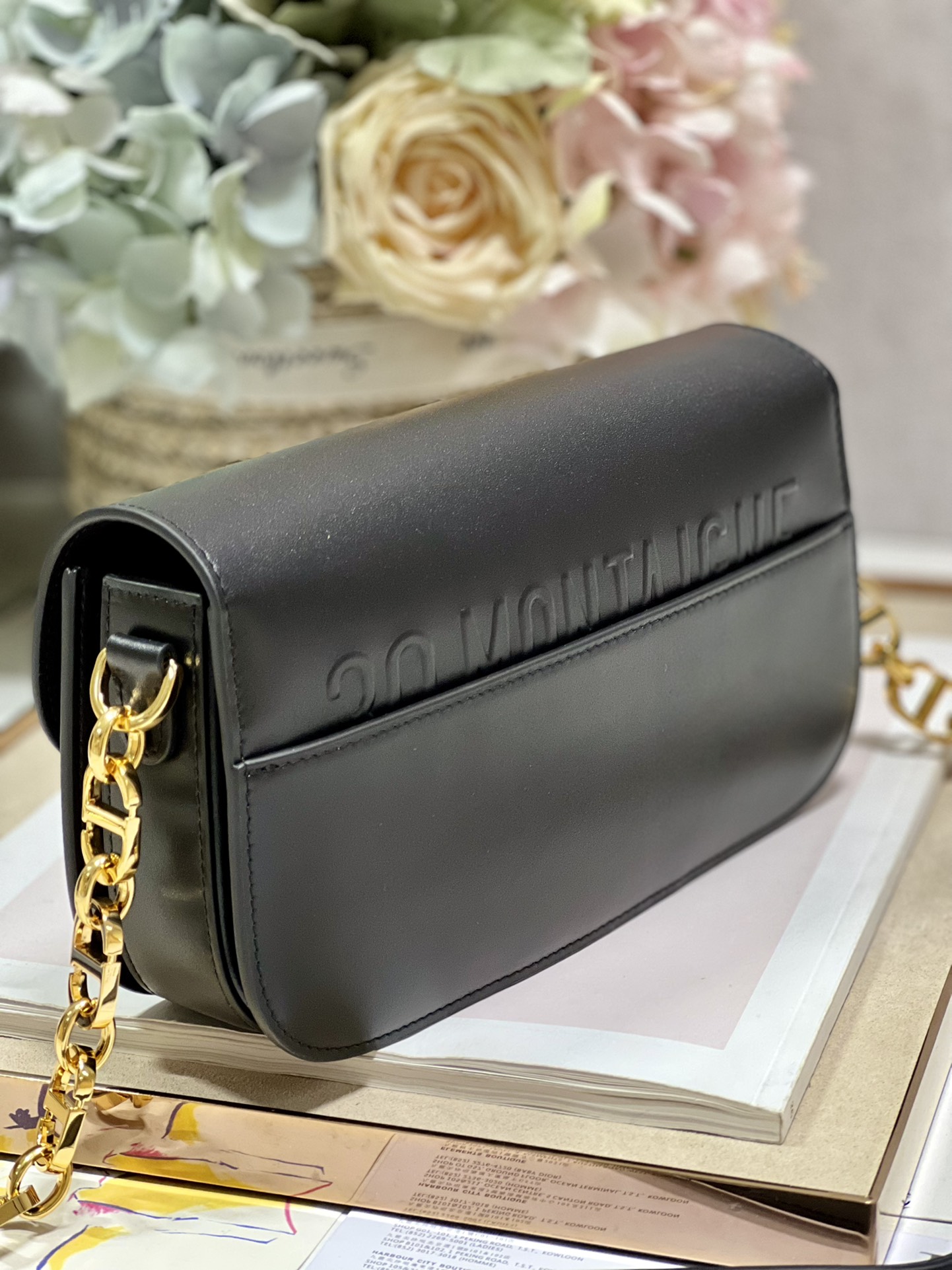 Christian Dior 30 Montaigne Avenue Bag Black/White/Blue/Beige/Light Pink For Women 9 in/ 22.5cmUMOA_