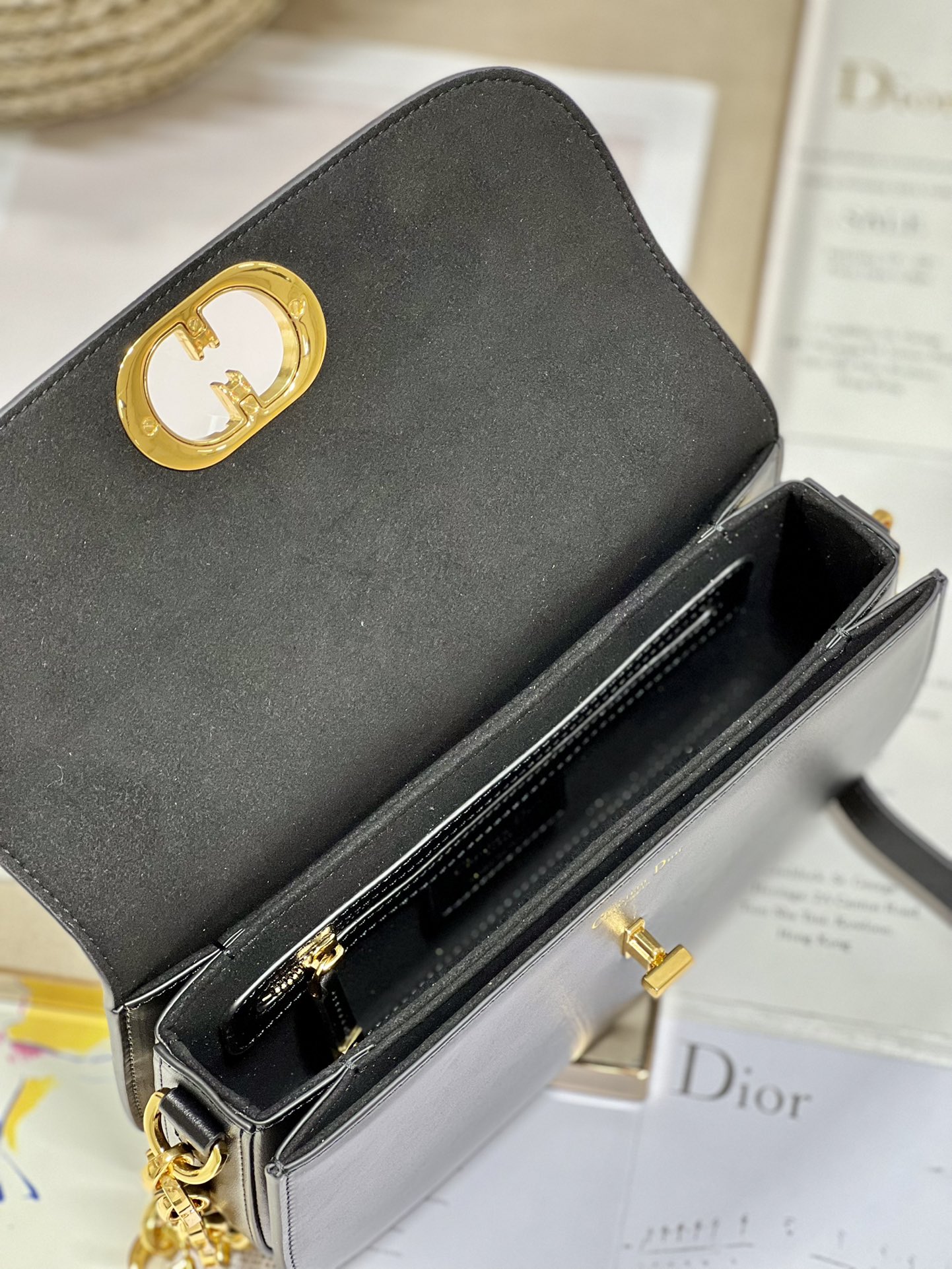 Christian Dior 30 Montaigne Avenue Bag Black/White/Blue/Beige/Light Pink For Women 9 in/ 22.5cmUMOA_