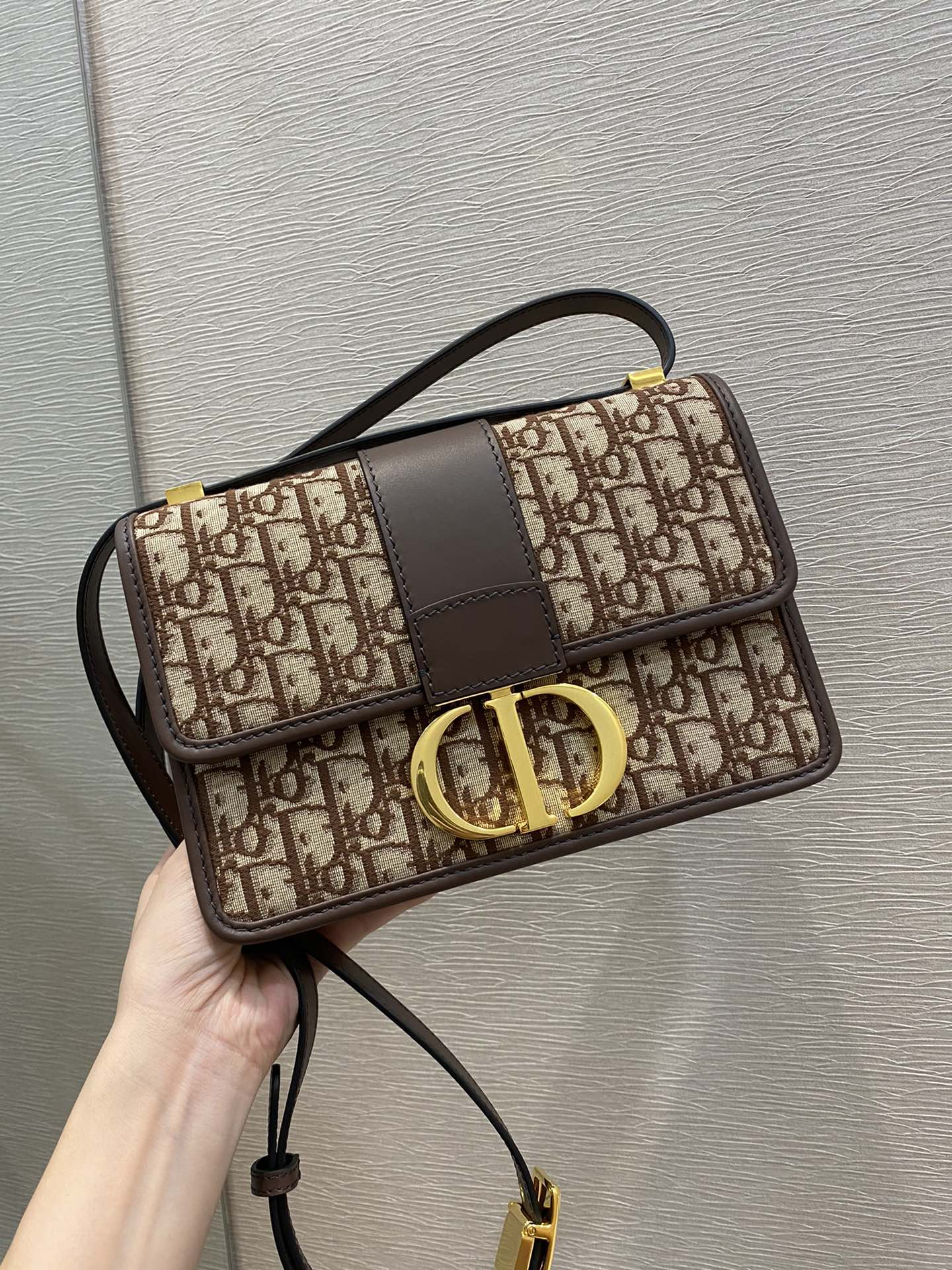 Christian Dior 30 Montaigne Bag Brown For Women 9.5in/24cm CDUTZQ