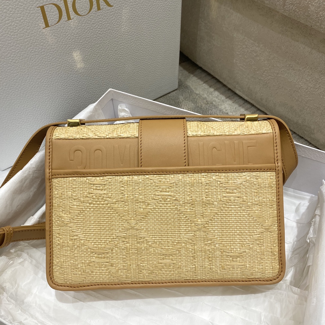 Christian Dior 30 Montaigne Bag Natural Cannage Raffia, Brown, For Women Women’s Handbags, Shoulder Bags, Crossbody Bags, 24cm CDUMBE_