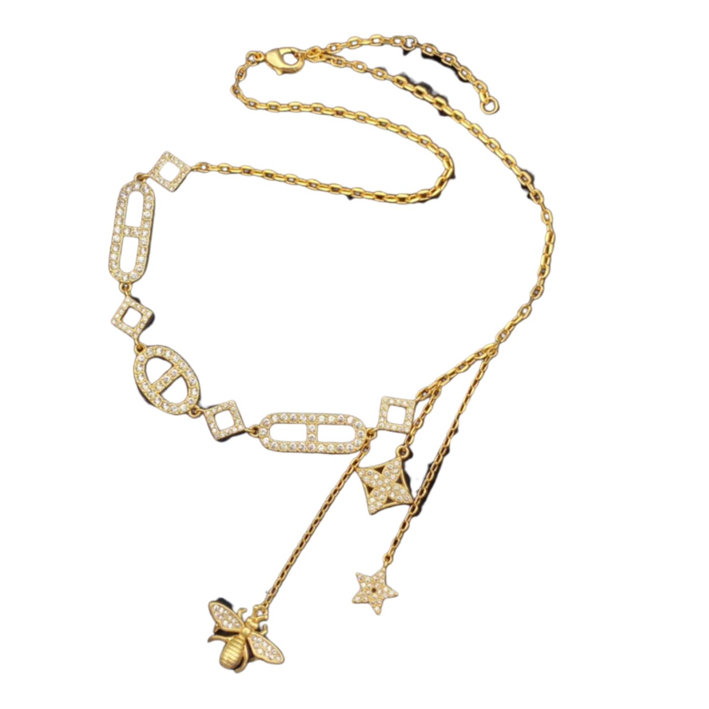 Christian Dior Bee Necklace Gold For Women