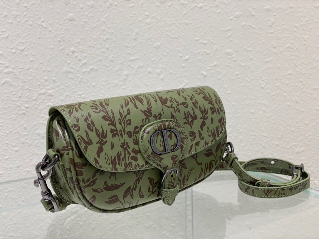 Christian Dior Bobby East-West Bag Green, For Women, Women’s Handbags 8.5in/21cm CD