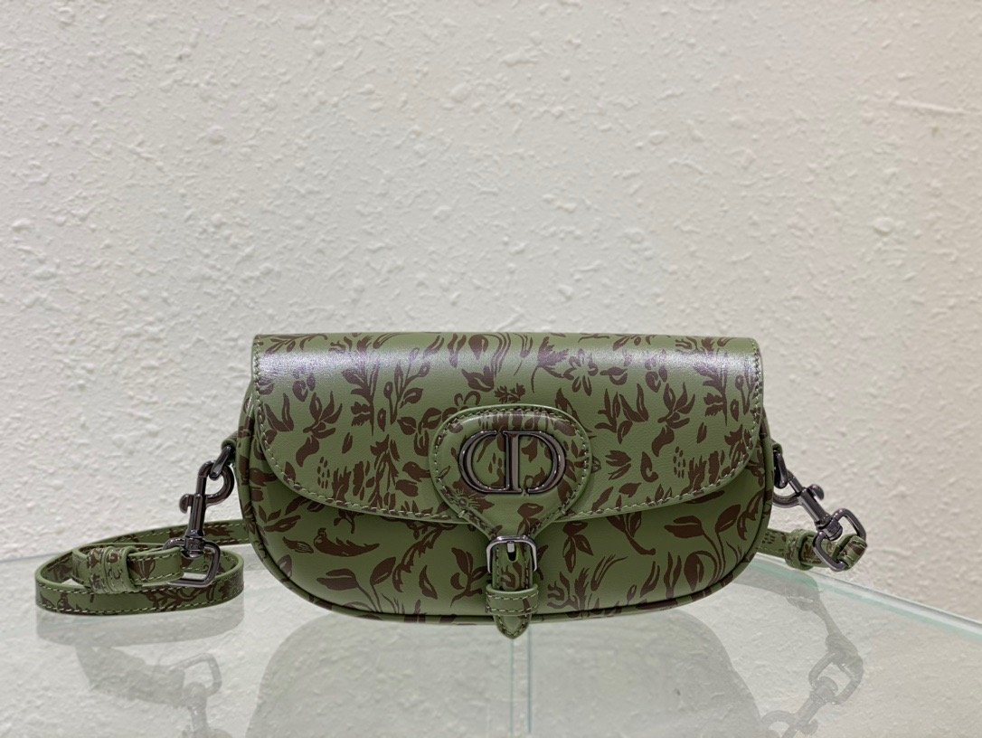 Christian Dior Bobby East-West Bag Green, For Women, Women’s Handbags 8.5in/21cm CD