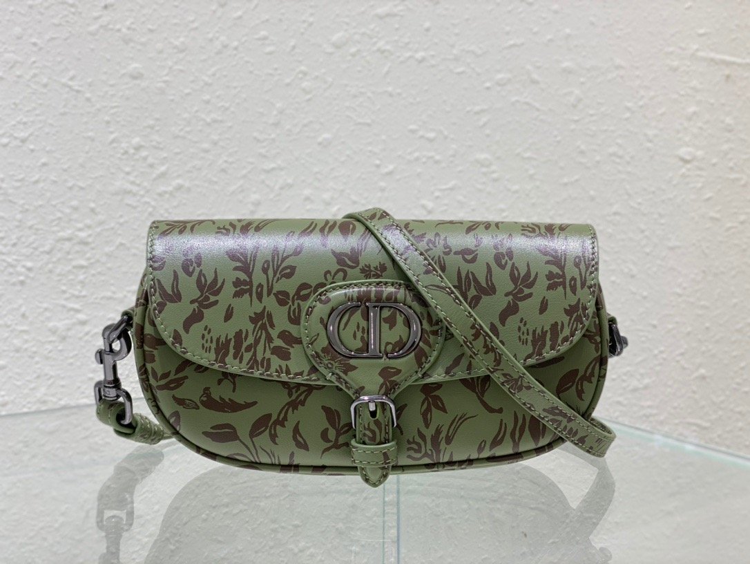 Christian Dior Bobby East-West Bag Green, For Women, Women’s Handbags 8.5in/21cm CD