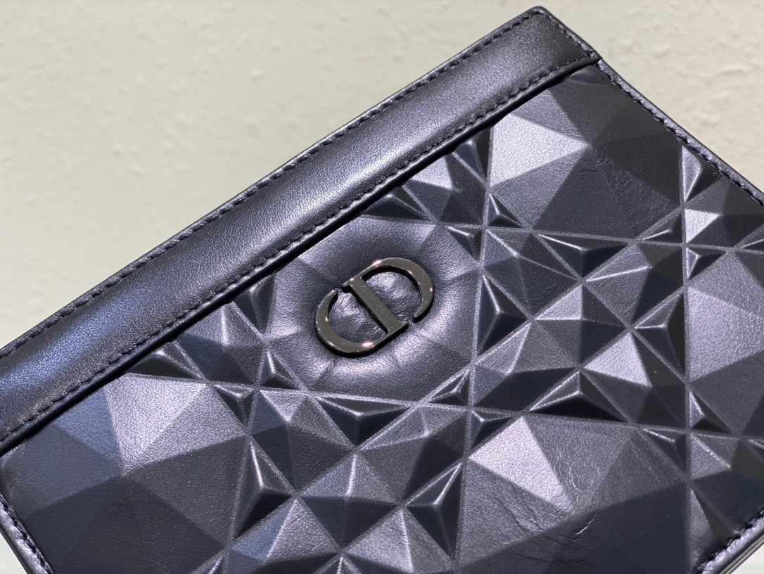 Christian Dior Caro Zipped Pouch With Chain Black, For Women, Women’s Handbags 7.5in/19cm CDBNEM_