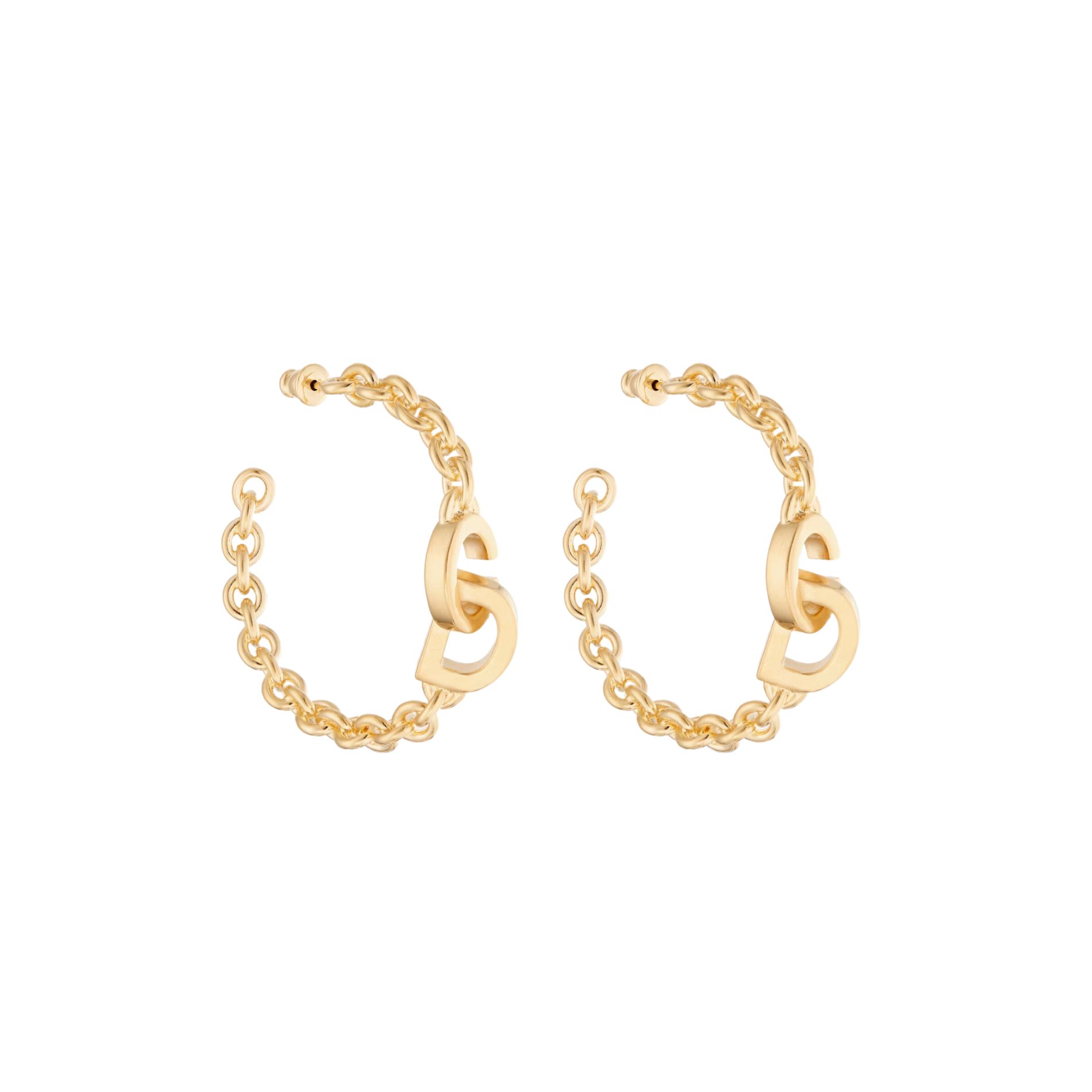 Christian Dior CD Lock Earrings Gold For Women E2315WOMMT_D300