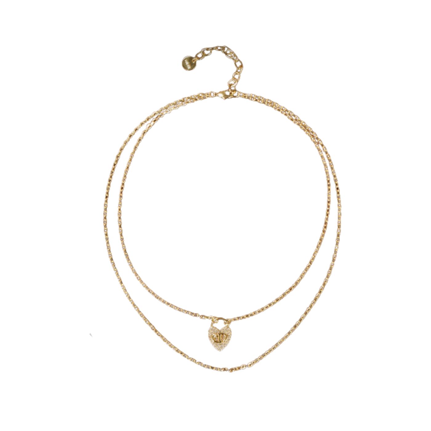 Christian Dior CD Necklace Gold For Women