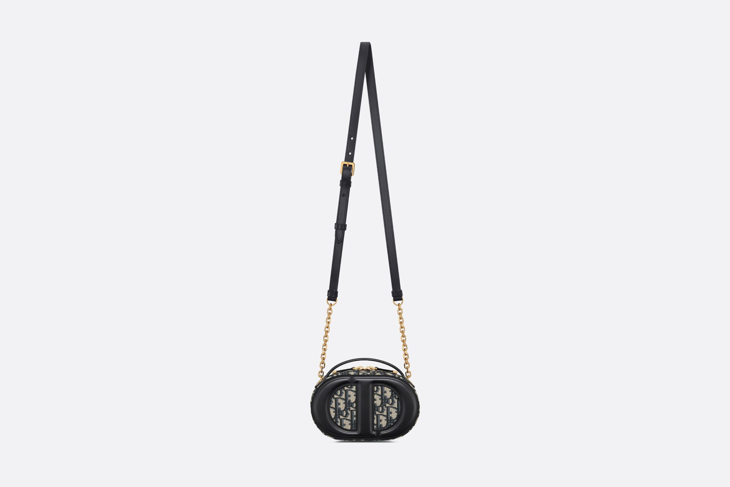 Christian Dior CD Signature Oval Camera Bag Blue For WomenUTZQ_M928- 18 Cm/ 7 Inches