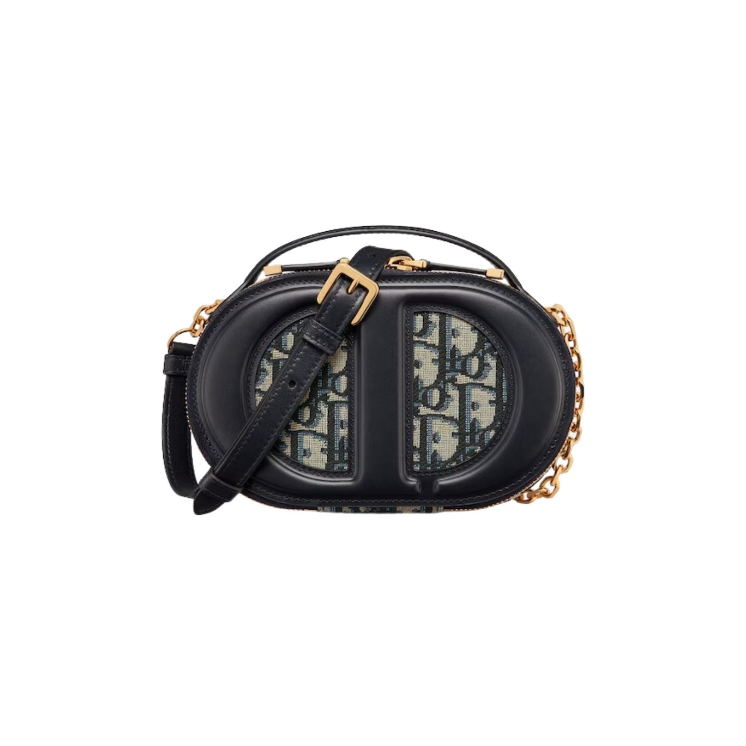Christian Dior CD Signature Oval Camera Bag Blue For WomenUTZQ_M928- 18 Cm/ 7 Inches