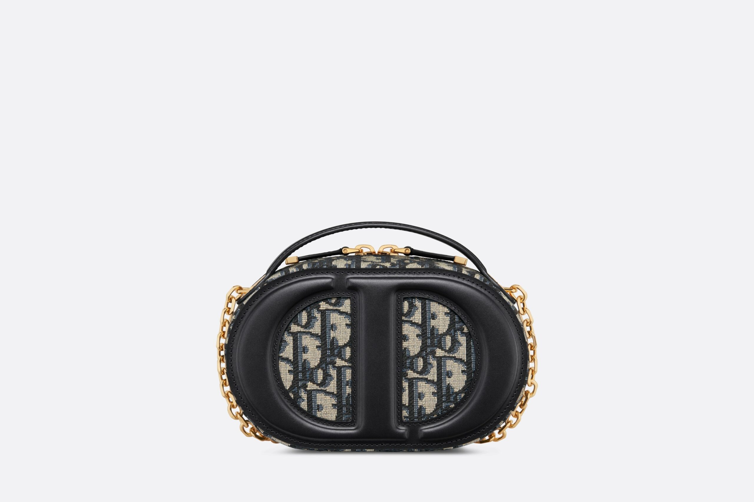 Christian Dior CD Signature Oval Camera Bag Blue For WomenUTZQ_M928- 18 Cm/ 7 Inches