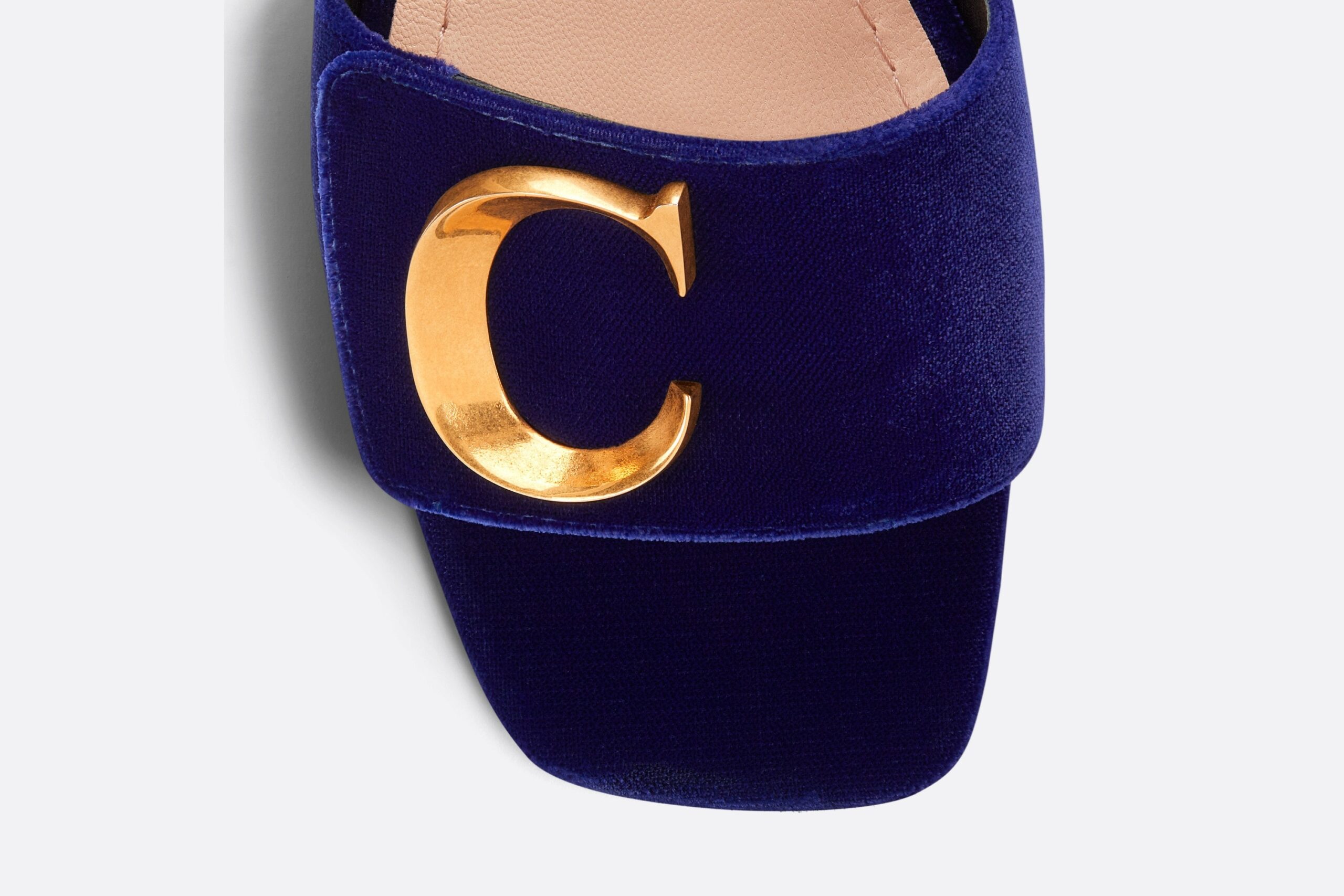 Christian Dior C’Est Dior Heeled Slide Cobalt Blue For Women KCQ886VEV_S22B
